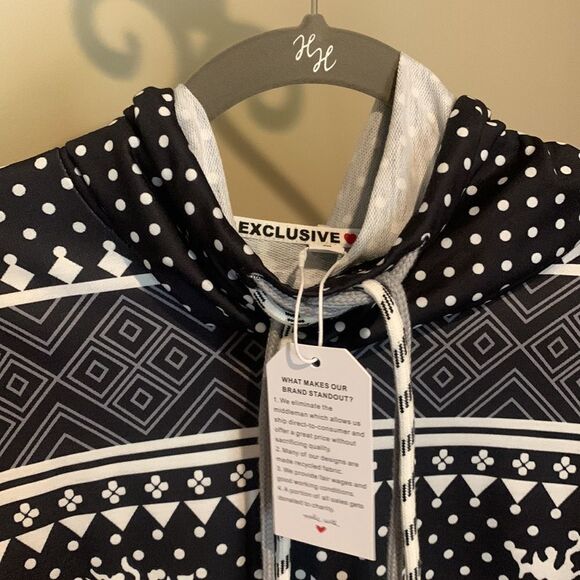 NWT Alpine Hooded Knit Hoodie - Picture 3 of 6